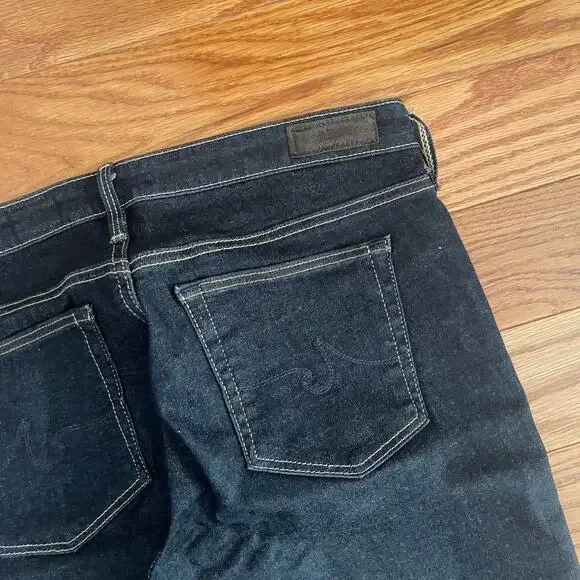 AG Adriano Goldschmied Womens 27R Legging Jeans Dark Wash Super Skinny Ankle - Picture 3 of 10